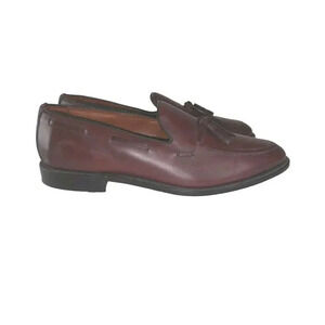 Allen Edmonds Men's Grayson Loafer sz 11 D Burgundy Leather Tassel Slip On Shoe